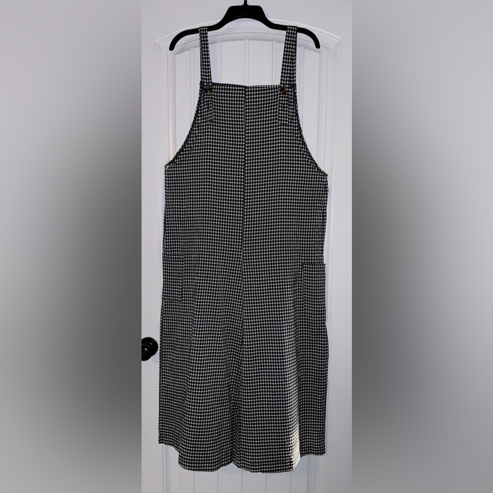 Shein checkered capris overalls